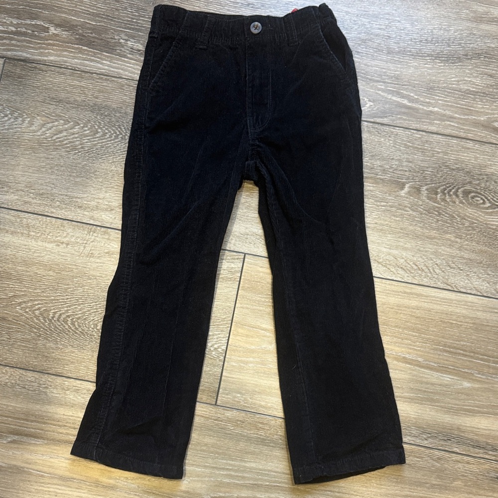 Carter's Black Corduroy Pants with Red Accents